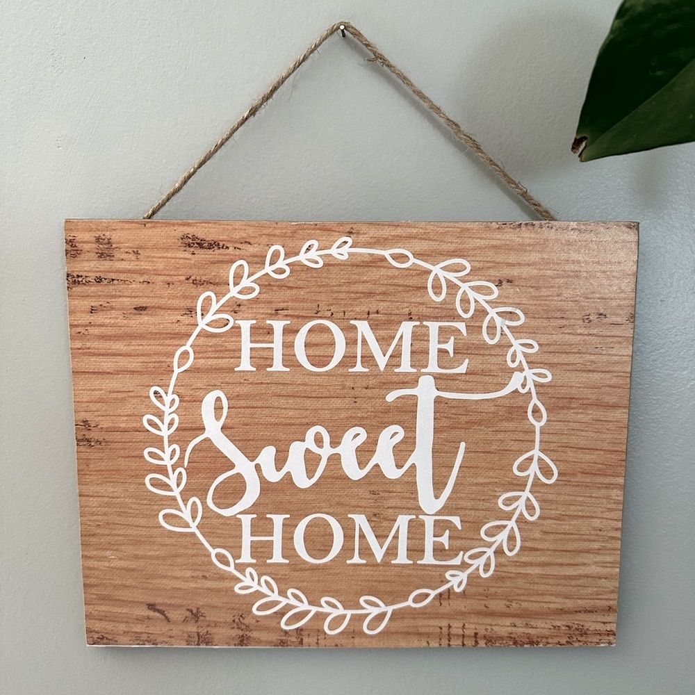 BUNDLE 3/$20 Home Sweet Home Wooden Sign 8” x 10” Brand New